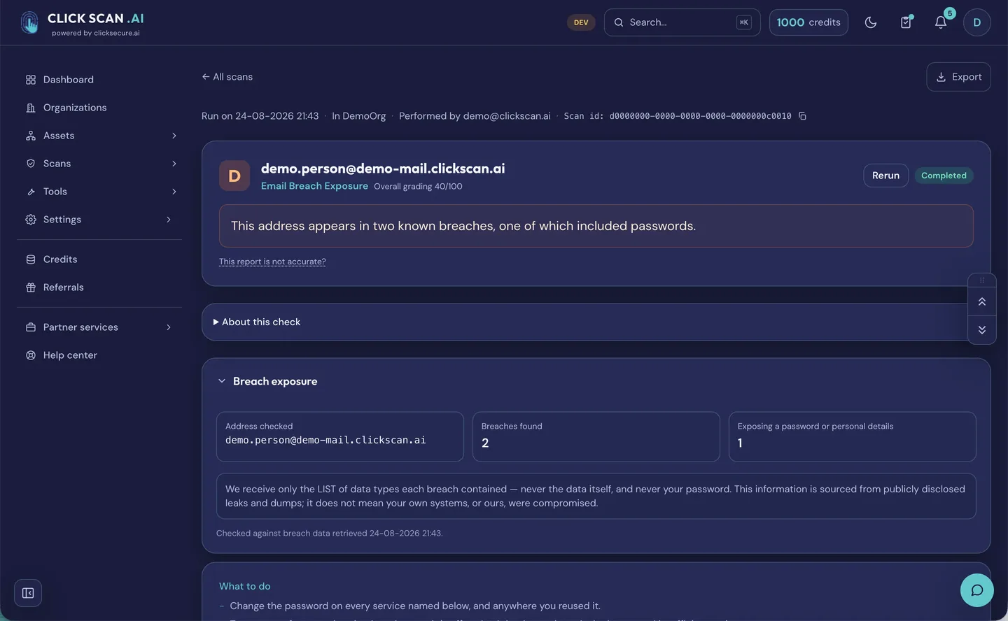 What breach exposure actually tells you