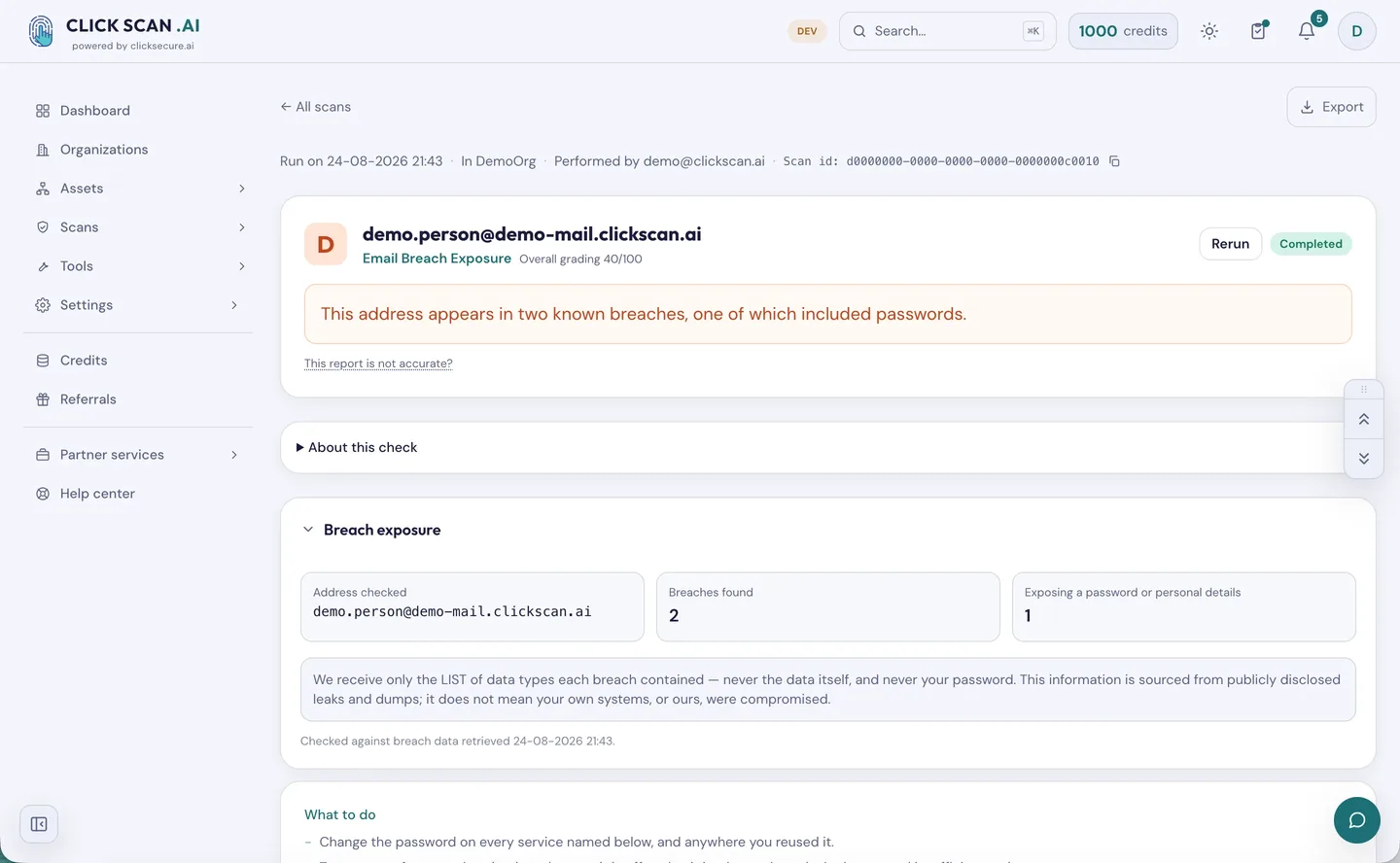 What breach exposure actually tells you